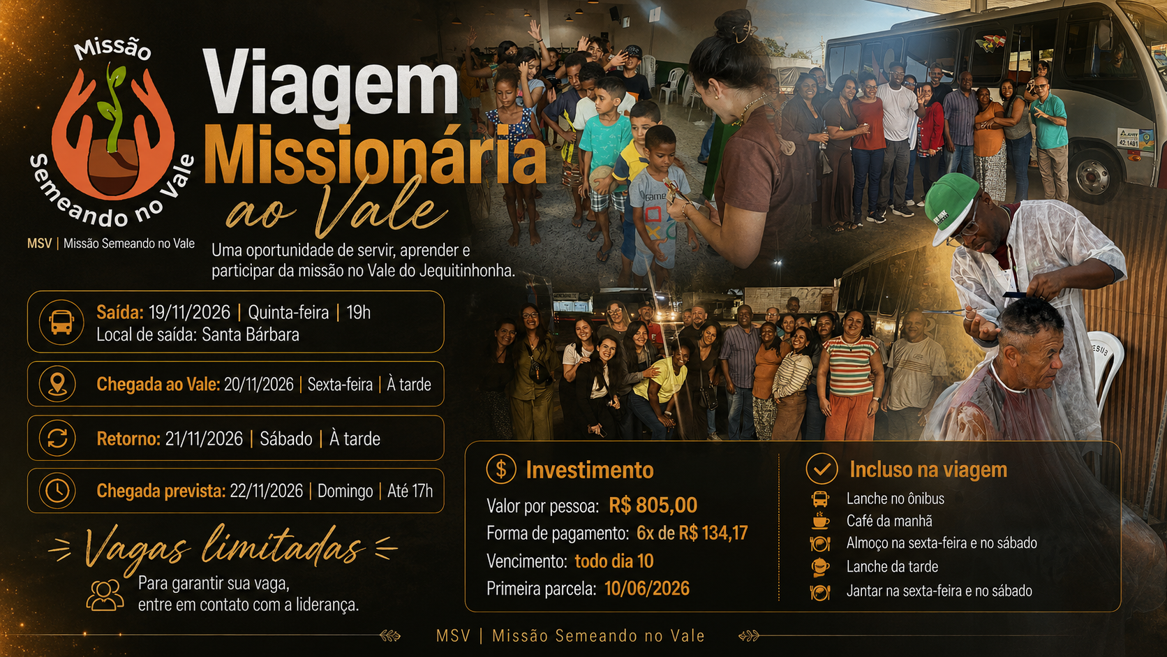 MSV | Ação Missionária — Novembro de 2026